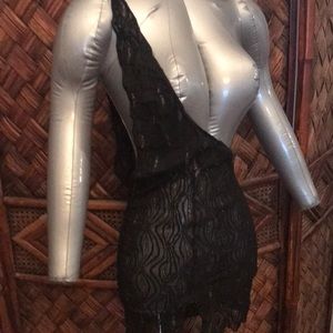 Leg Avenue coverup. Black with gold streaks.